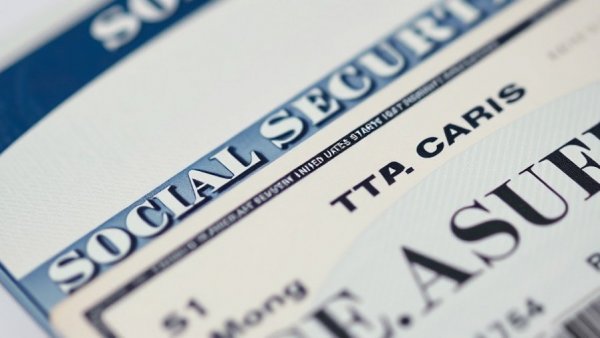 Detailed view of December Social Security checks and Treasury card.