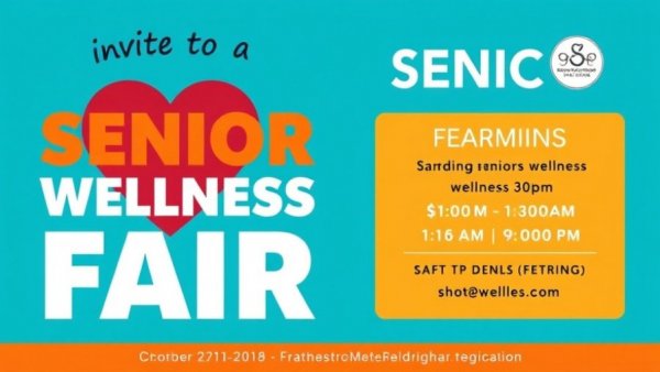 Information poster for Senior Wellness Fair Oklahoma City with event details.