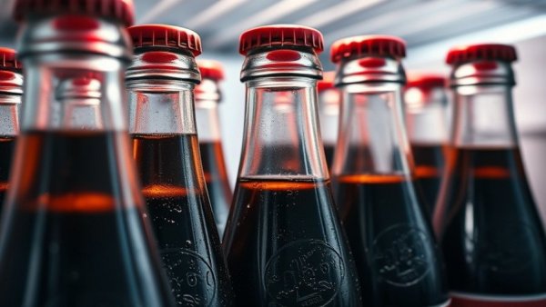 Cold cola bottles in fridge represent dividend stocks for passive income.