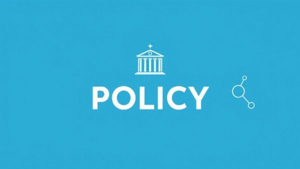 Minimalist graphic representing policy research with geometric background
