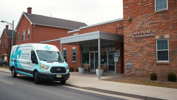 Complete Senior Care building in Muskegon with parked van outside.