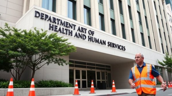 Department of Health and Human Services building concerning Medicaid provider taxes changes.