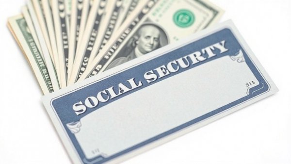Close-up of Social Security card and dollars, indicating Social Security COLA increase 2026.