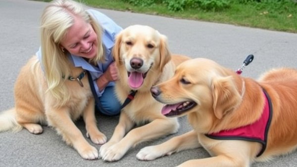 Golden Retrievers lend a helping paw to people with autism, PTSD and other disorders