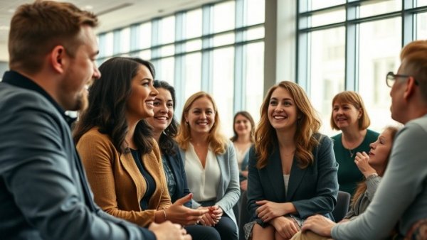 Engaged group discussing autism wandering prevention in conference.