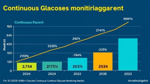 Continuous Glucose Monitoring technology market growth 2024-2033 chart.
