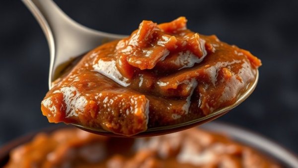 Spoonful of miso paste highlighting health benefits for seniors.