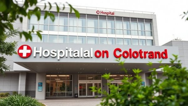 Modern hospital entrance reflecting Colorado uninsured rate 2025 concerns.