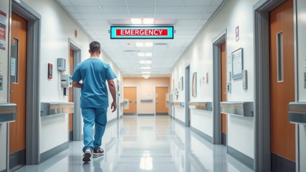 Healthcare professional in emergency center, ghost networks mental health care Arizona context