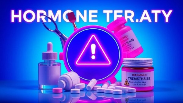 Hormone therapy options after menopause illustrated with pills and cream.