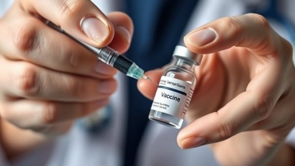 Healthcare professional preparing vaccine syringe, vaccines do not cause autism.