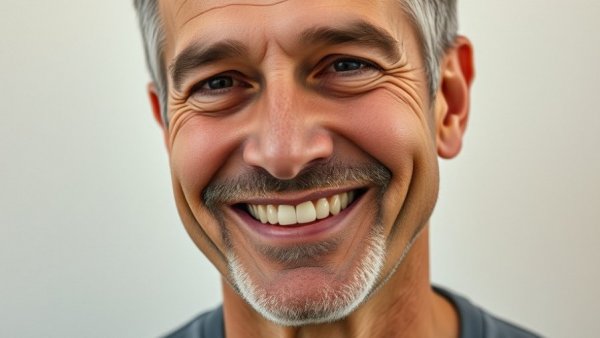 Close-up portrait of a smiling man related to retirement housing cost Muskegon.