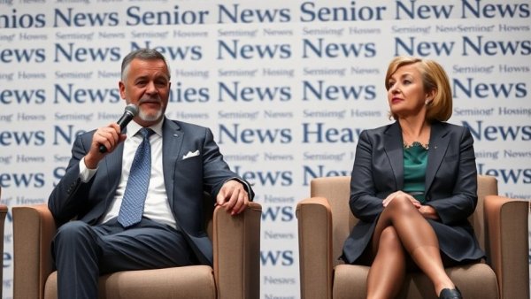 Professionals discuss affordable senior housing options at a conference.