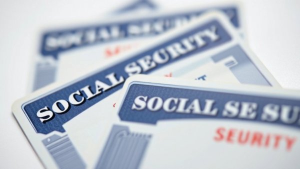 Close-up of Social Security cards related to COLA 2026.