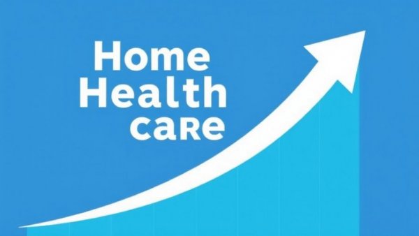 Trending news in home care services for seniors infographic.