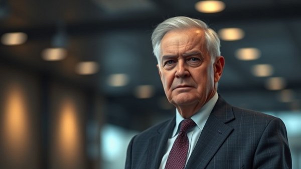 Elderly man in suit prompting CDC vaccine autism misinformation discussion.