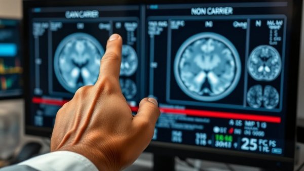 Close-up of brain scans with hand pointing, illustrating GLP-1s Alzheimer's failure context.