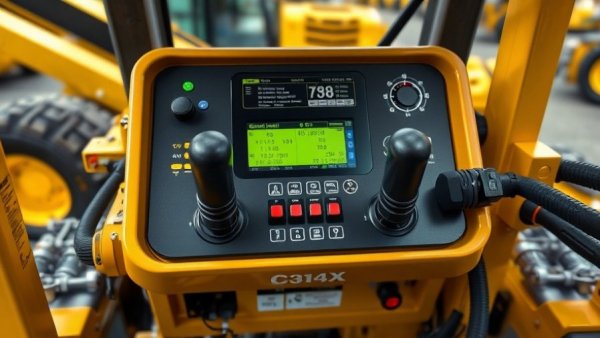 C314X Electric Mini Track Loader control panel with joysticks.