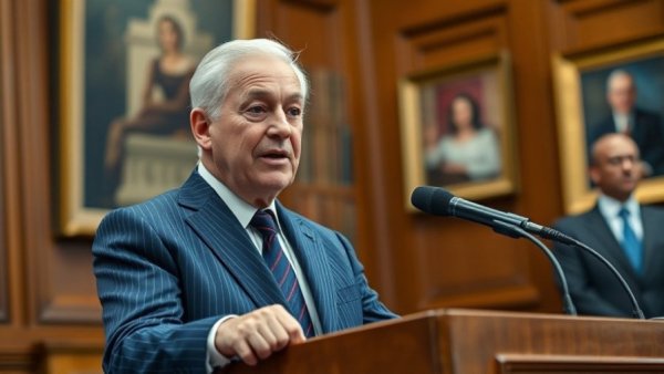 Kansas researcher discussing vaccine misinformation at podium, official setting.