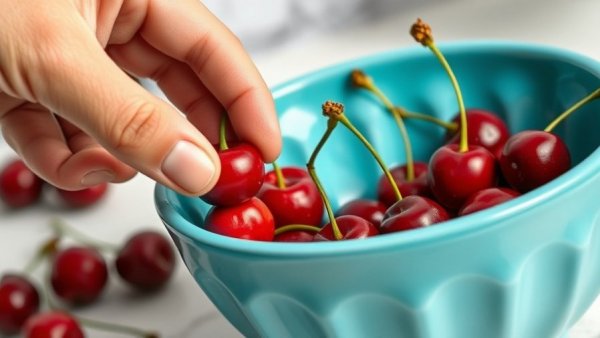 Fresh cherries for nutritious meals for high blood pressure.