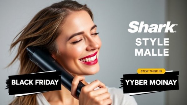 Shark FlexStyle Black Friday 2025 discounts in vibrant sale display.