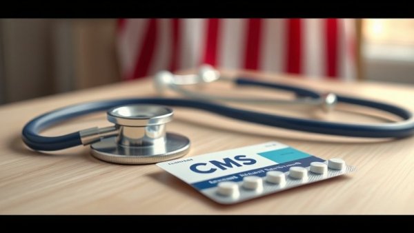 Medicare Advantage plan comparisons Muskegon: CMS card, stethoscope, pills.