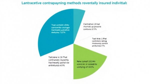Pie chart of contraceptive coverage in private insurance payment methods.