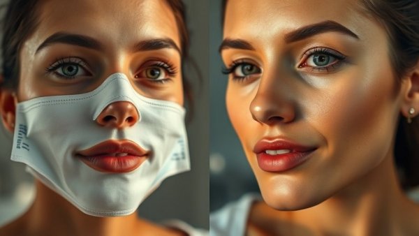 TimeSavvy Sealing In Moisture Mask application and result photo.