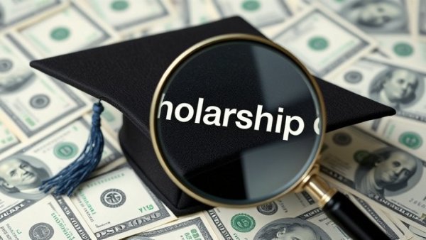 Close-up of scholarship cap over dollar bills, symbolizing California horticulture scholarships.
