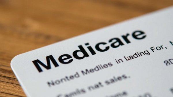 Close-up of Medicare card for 2026 Medicare adjustments.