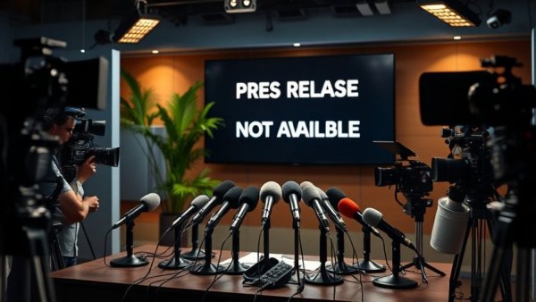 Emerging healthcare technologies Muskegon press conference setup.