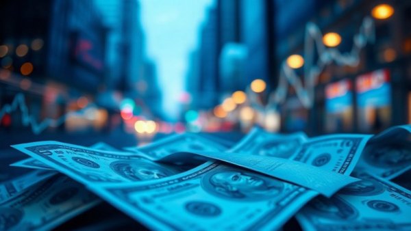 Take-Two (TTWO) stock performance visual with dollar and chart overlay