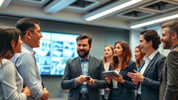 Conference scene with Michigan entrepreneur insights theme.