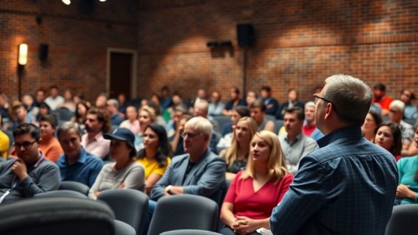Michigan entrepreneur business growth collaboration at conference, engaged audience.