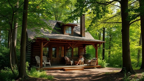 Michigan families enjoy cost-effective outdoor activities at rustic cabin.