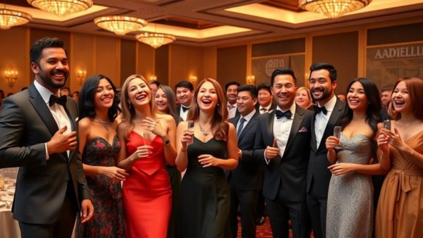 Group celebrating Michigan Construction Hall of Fame Induction ceremony.