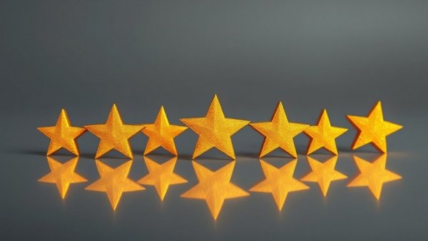 Five golden stars symbolizing online reputation strategies for small business.