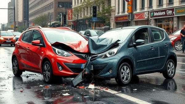 Severe car crash scene illustrating Michigan child car seat rules relevance.