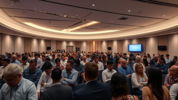 Conference room showcasing diversity and engagement, key for Climate Adaptation