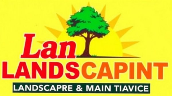 Duncan's Landscaping logo with tree design on yellow, lawn care Shelby MI.