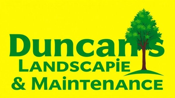 Lawn care services Shelby MI vibrant logo on yellow background.