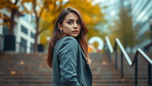 Confident woman outdoors, possibly attending FDA public drug approval hearings.
