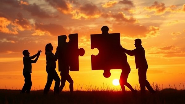 Lightbeam Health and Syntax Health acquisition visualized with puzzle pieces.