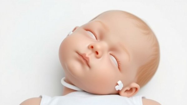 Lifelike baby doll with wearable medical devices for neonatal health.