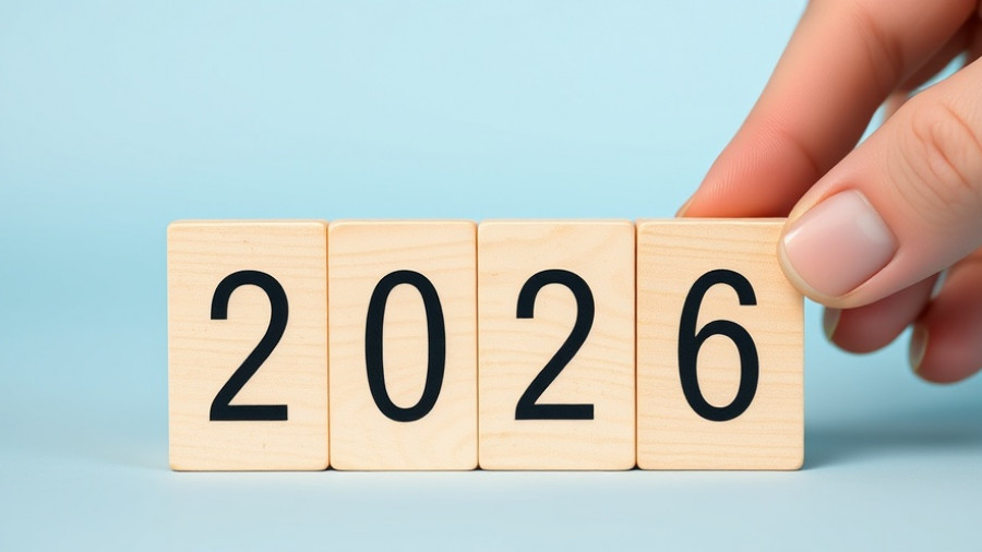 Photorealistic image of wooden blocks adjusting from 2025 to 2026, symbolizing Michigan entrepreneur success stories.