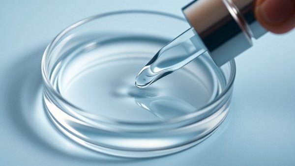 Tranexamic acid serum in dish with dropper for fading dark spots.