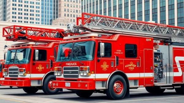 Spring Grove Elementary gas line incident fire trucks on standby.