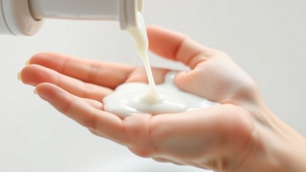 Hand receiving sunscreen lotion, highlighting FDA approval for a new ingredient.