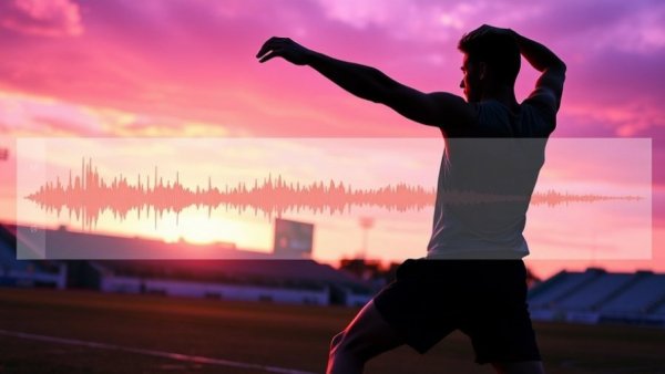 Athlete stretching on field, podcast overlay on injury prevention for athletes.