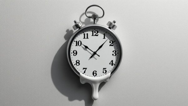 Surreal melting clock art for healthy living advice